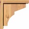 Ekena Millwork Monterey Smooth Corbel w/Backplate, Western Red Cedar, 5 1/2"W x 10"D x 10"H COR06X10X10MON01SWR - alternate 4